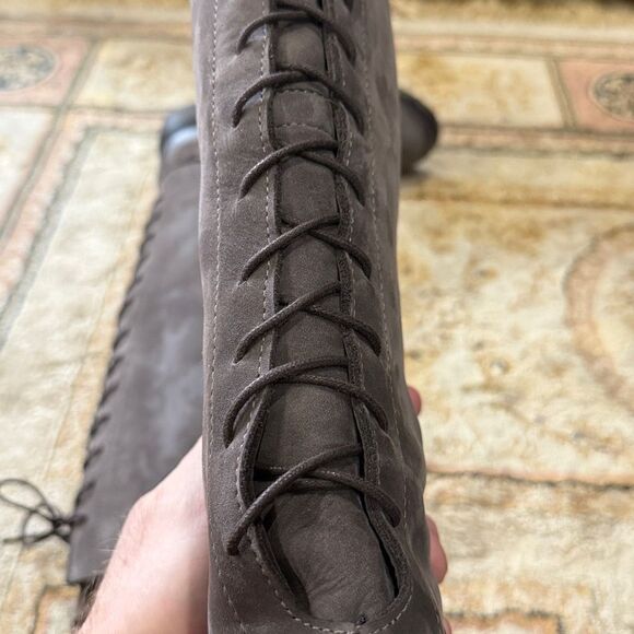 Sundance Catalog Women’s Sz 5.5-6/EU 36 Tall Rear Lace Up Leather Riding Boots - Picture 12 of 15